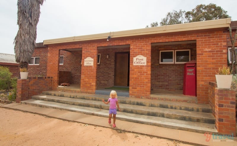 savannah standing in front of a building