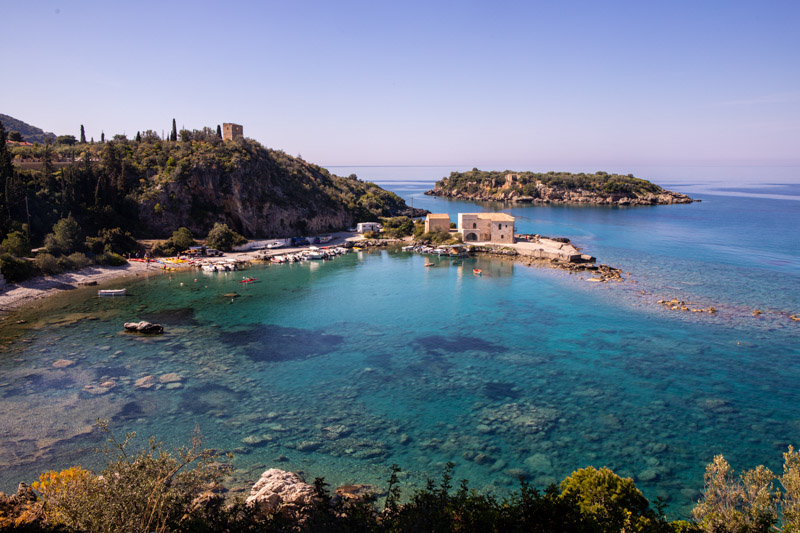 cove beach in kardamyli