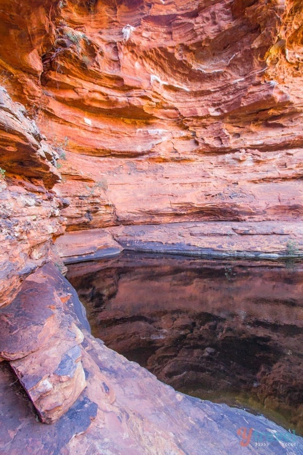 water inside a canyon