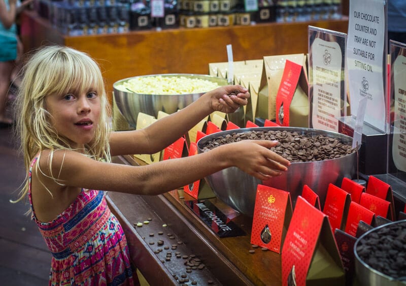 kalyra eating chocolate 