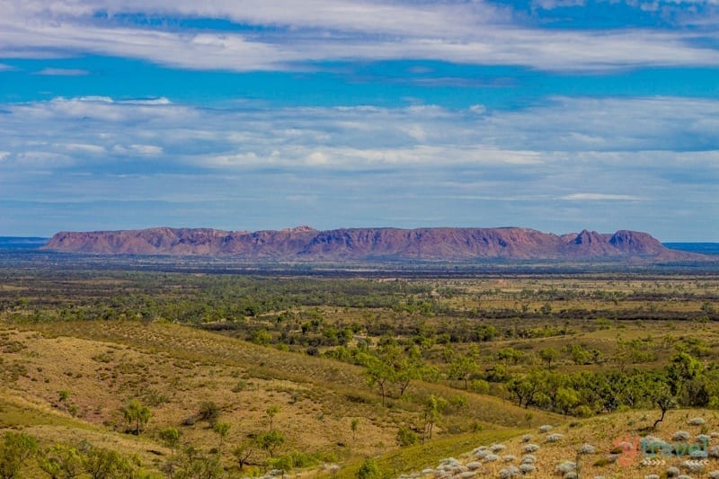 view of Gosse Bluff from Tylers Pass