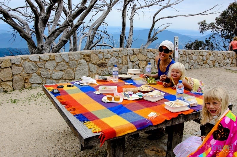 Picnic lunch at Mt Buffalo