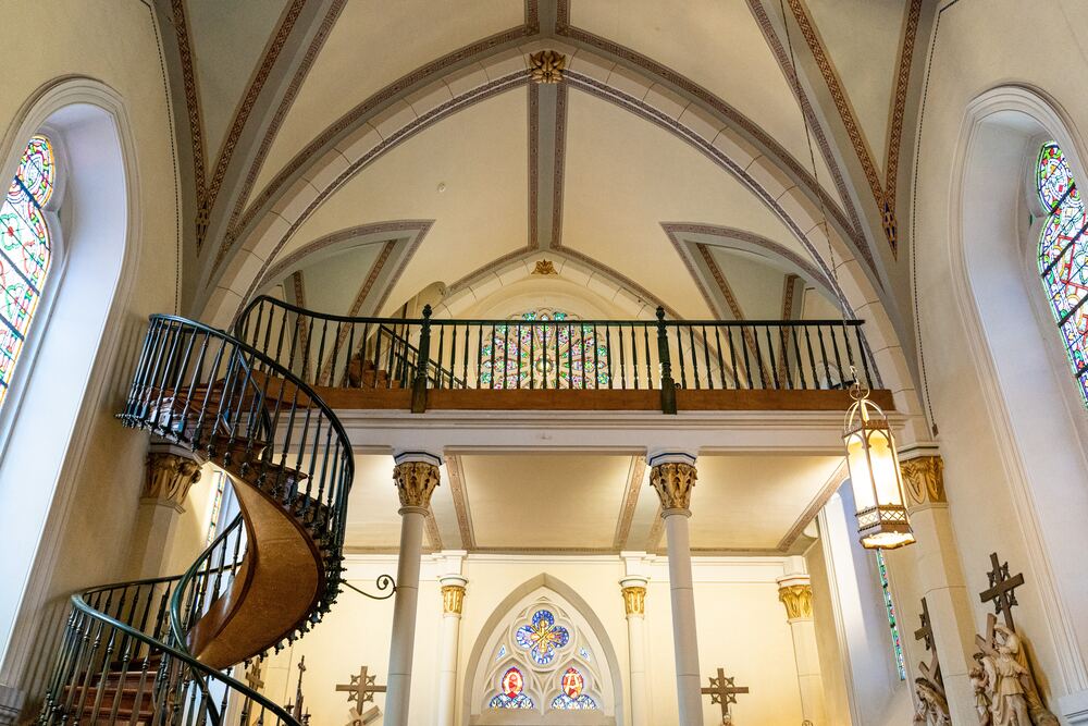 inside The Loretto Chapel