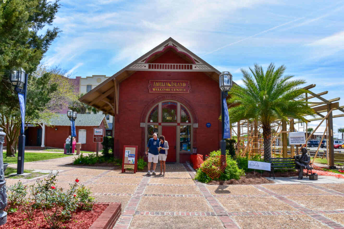 welcome center building at Amelia Island