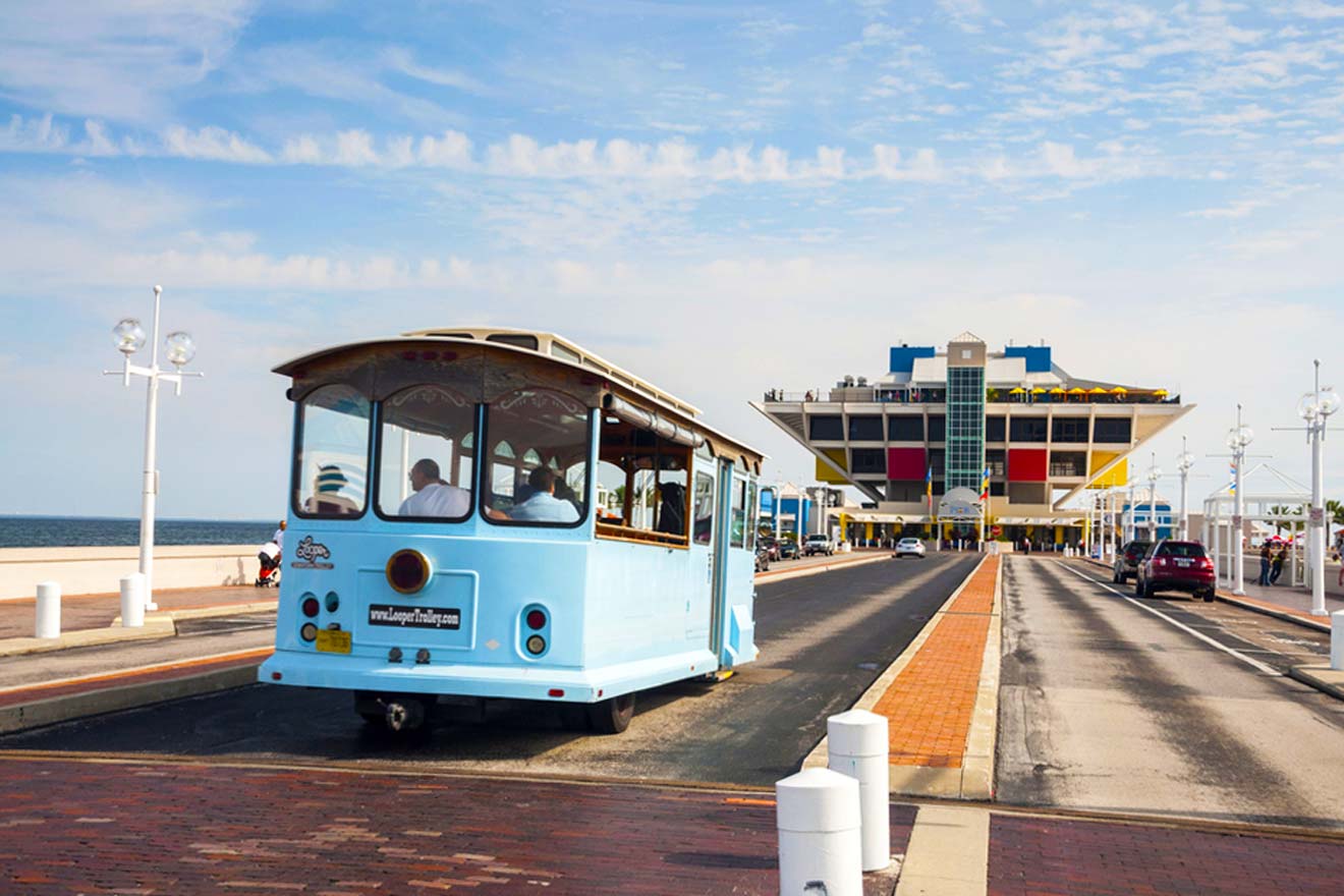 A tram on the streets in St Petersburg