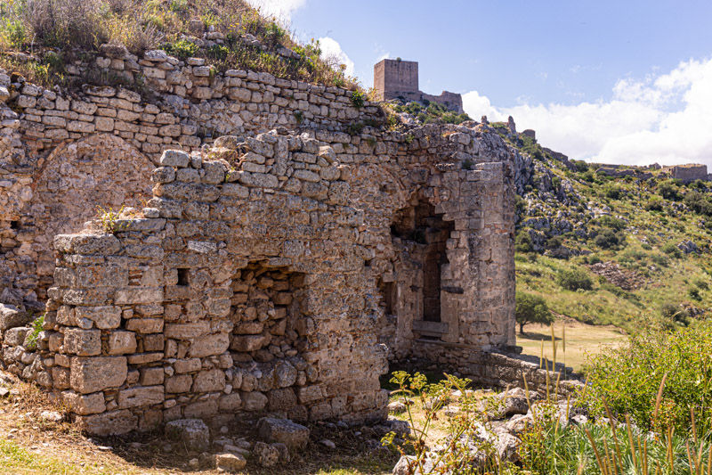 crumbling ruins of acrocorinth