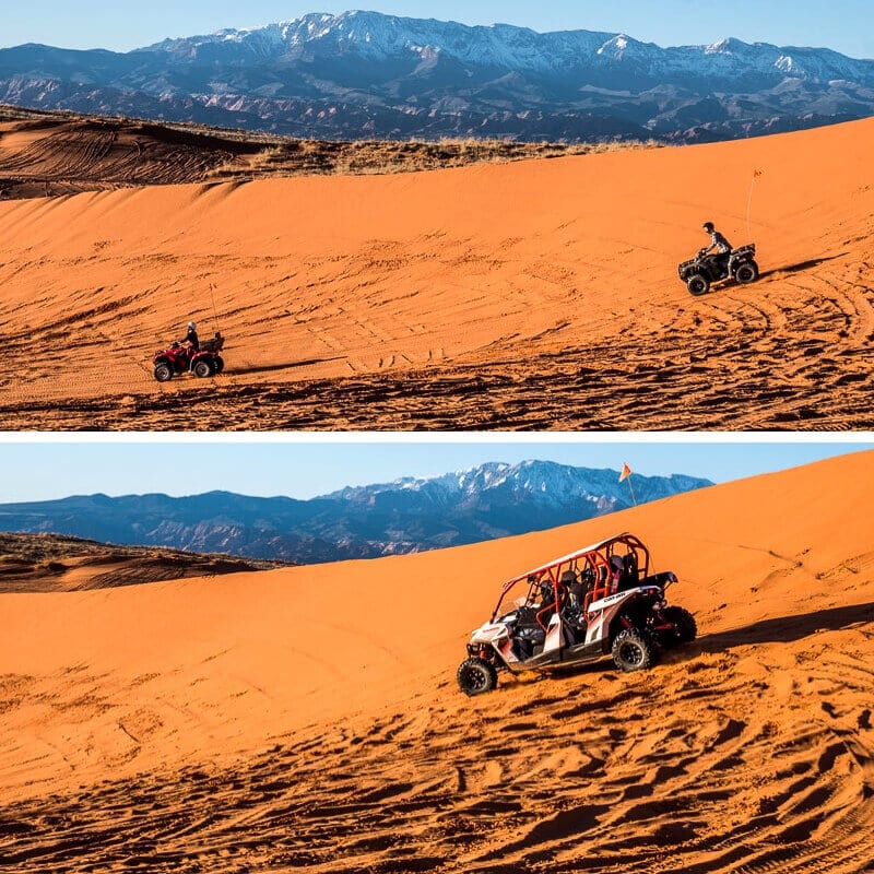 quad bikes on sand dunes