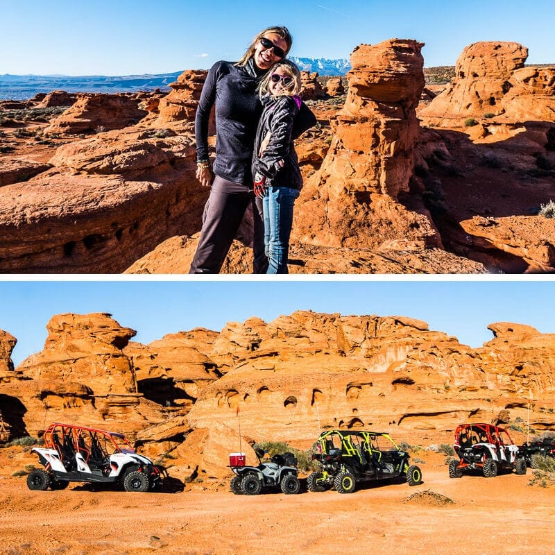 people driving atv throjugh Sand Hollow State Park