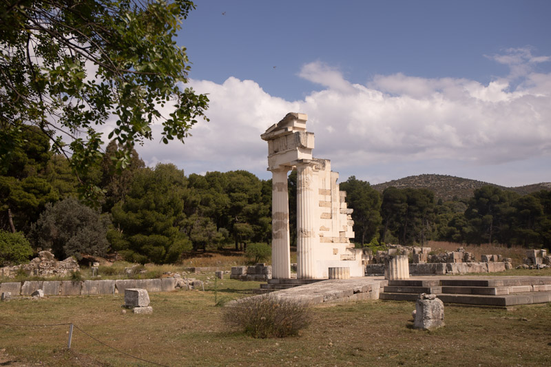 crumbling remains of ancient temple 