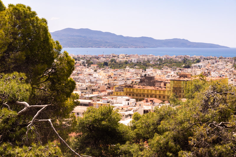 views over kalamata city and sea