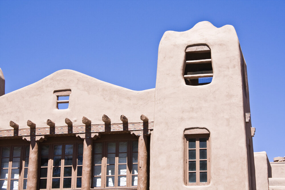 adobe tower in santa fe