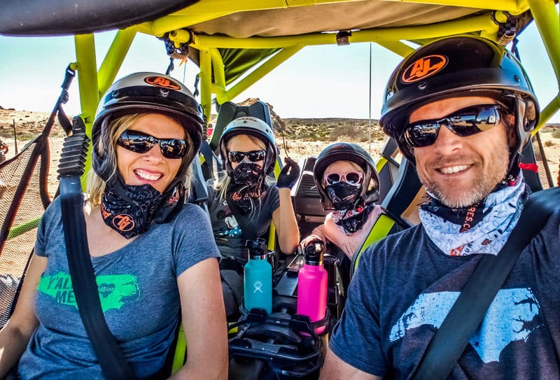 makepeace family in an atv