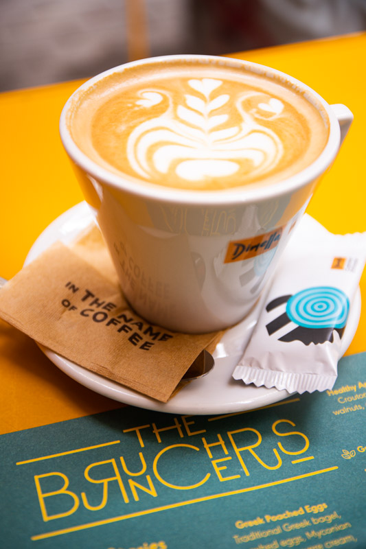 coffee on table at brunchers