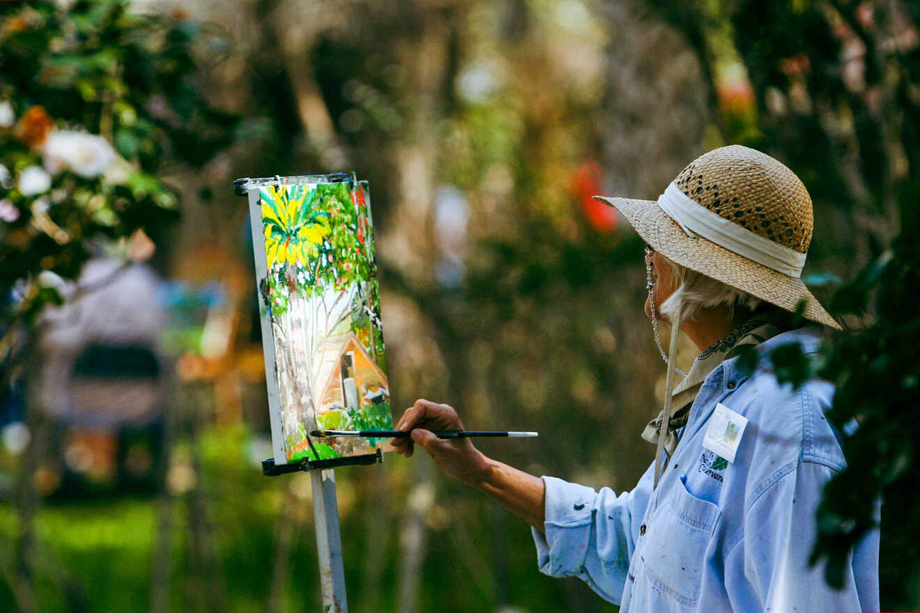 lady painting 