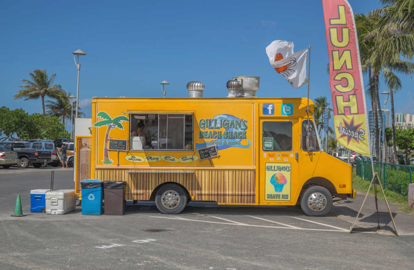 A food truck in Hawaii