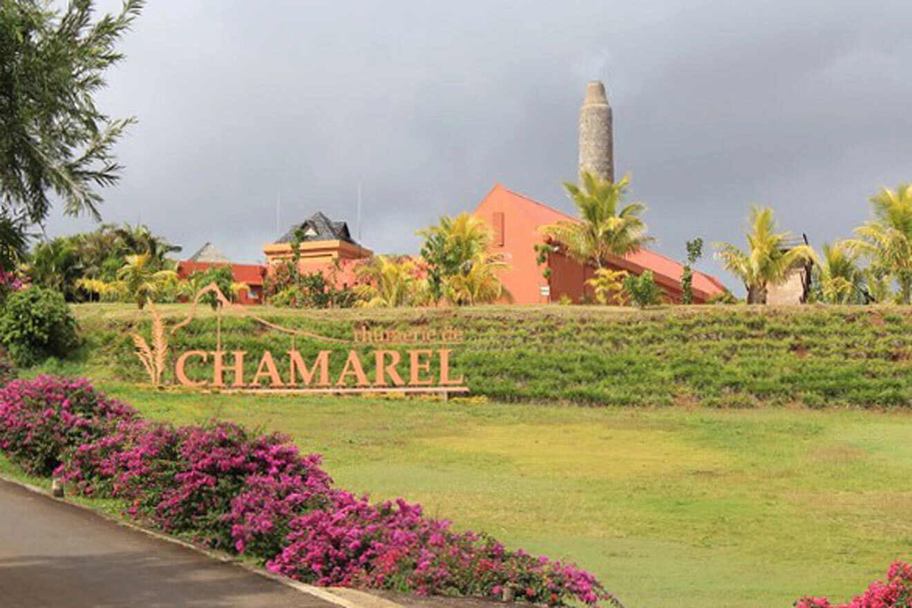 Rhumerie de Chamarel sign