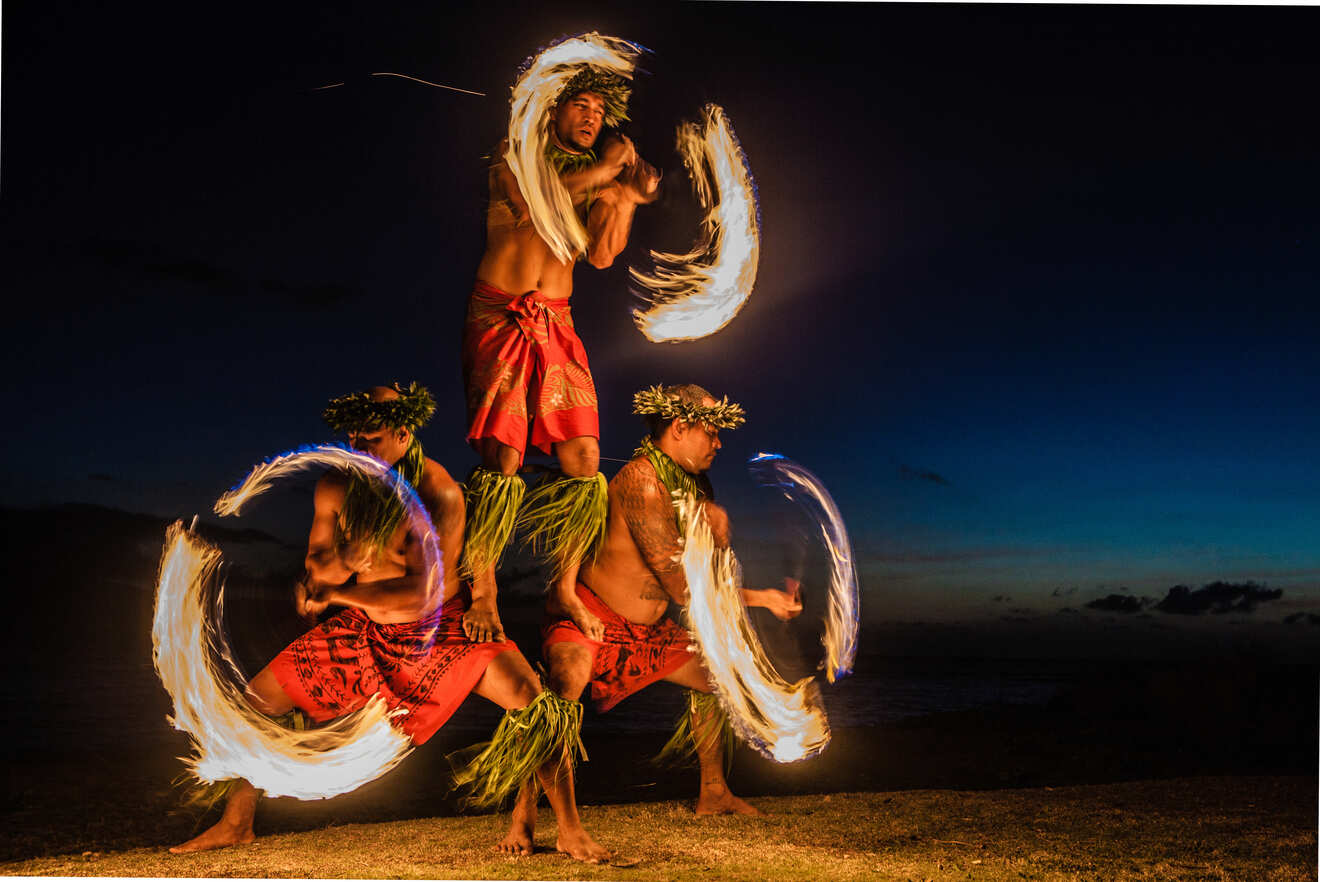 Fire twirlers