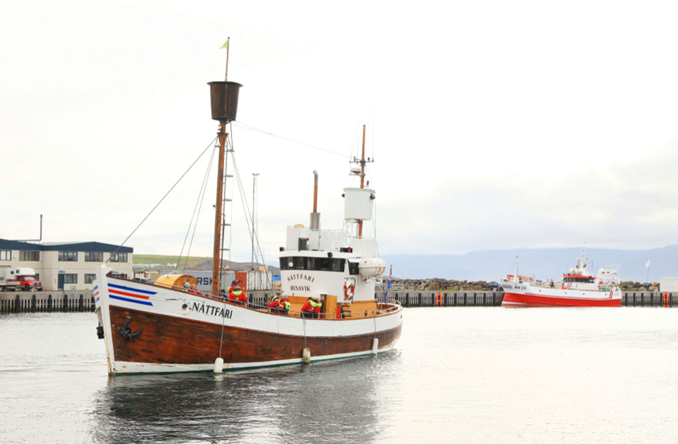 View of a traditional wooden ship