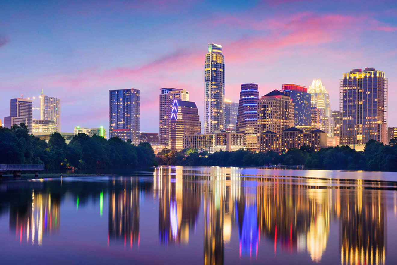 Austin skyline at night