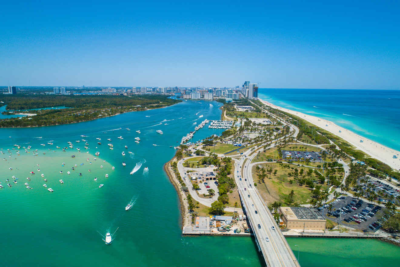 Aerial view of Miami