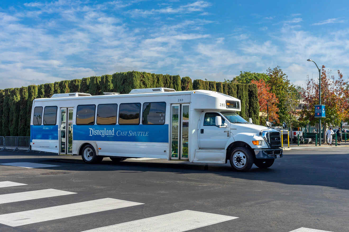 Disneyland cast shuttle Anaheim California