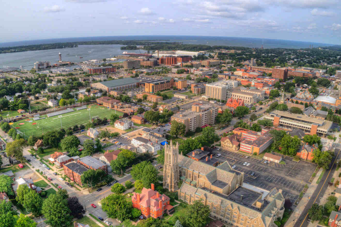 Erie PA aerial view