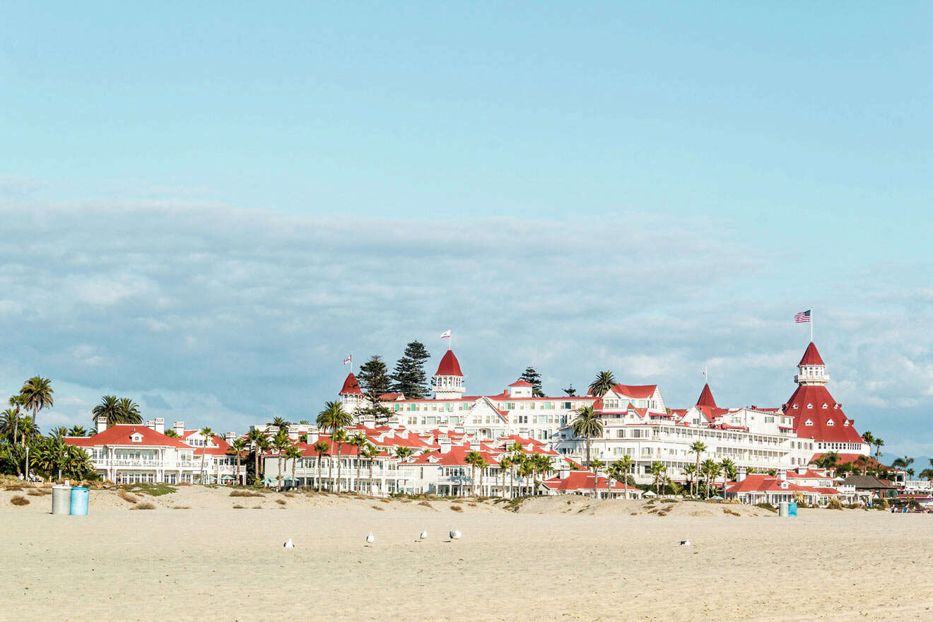 view of a resort on the beach in San Diego