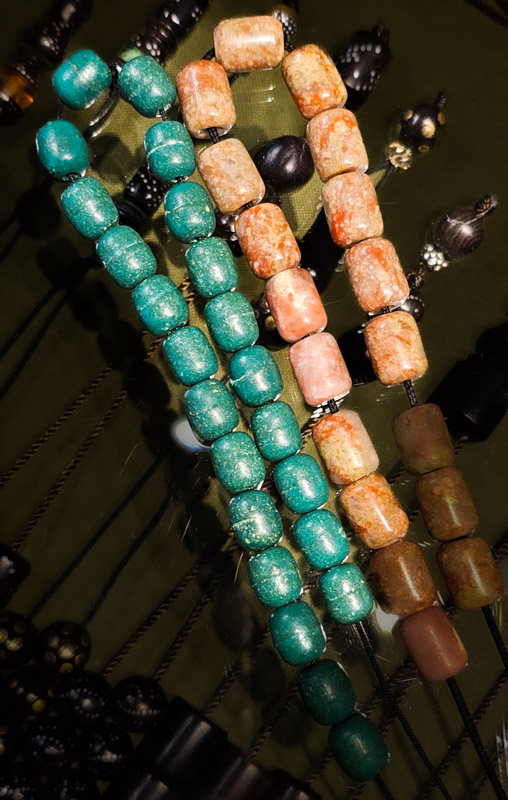 jade and pink worry beads