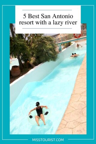 image of a lazy river and people enjoying it 