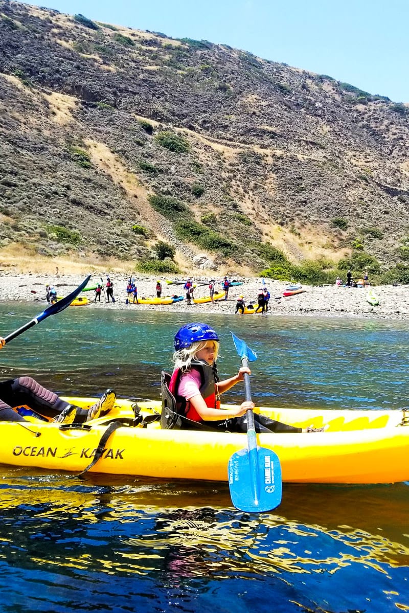 girl kayaking