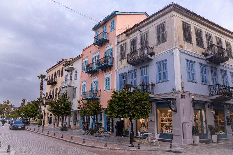 colorful buildings in nafplio