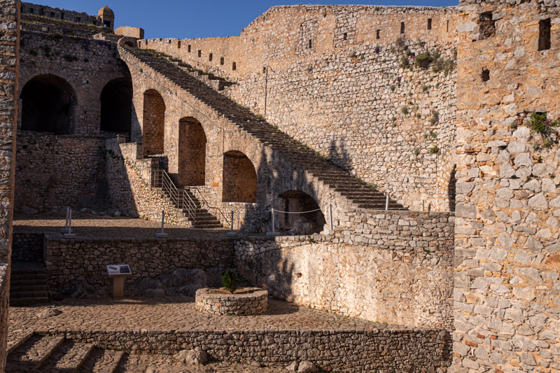 stairs going up to top of fortress