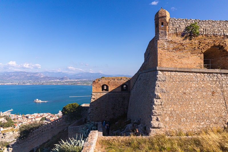 fortress wall with sea views