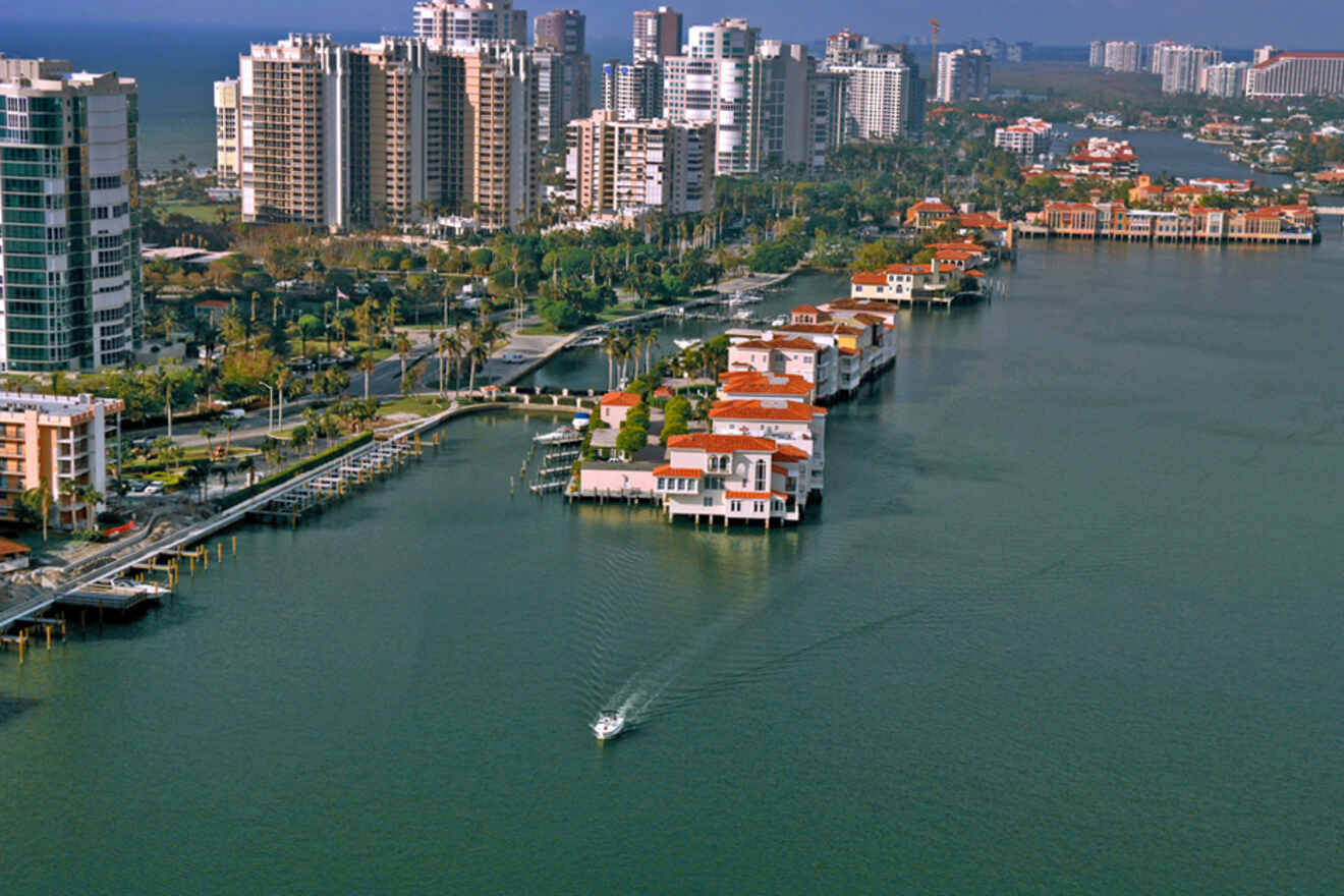 Aerial view of Napels, Florida