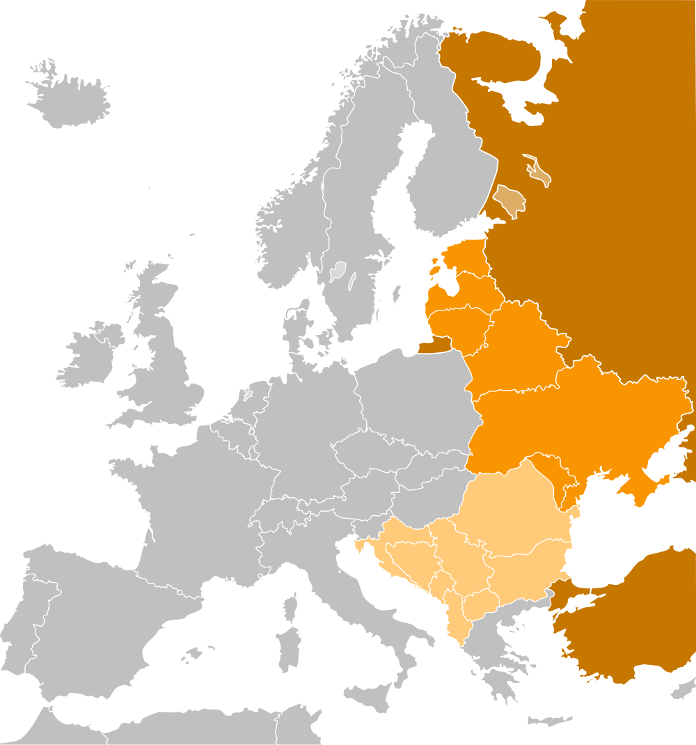 map of Eastern Europe according to the CIA (Wikipedia)