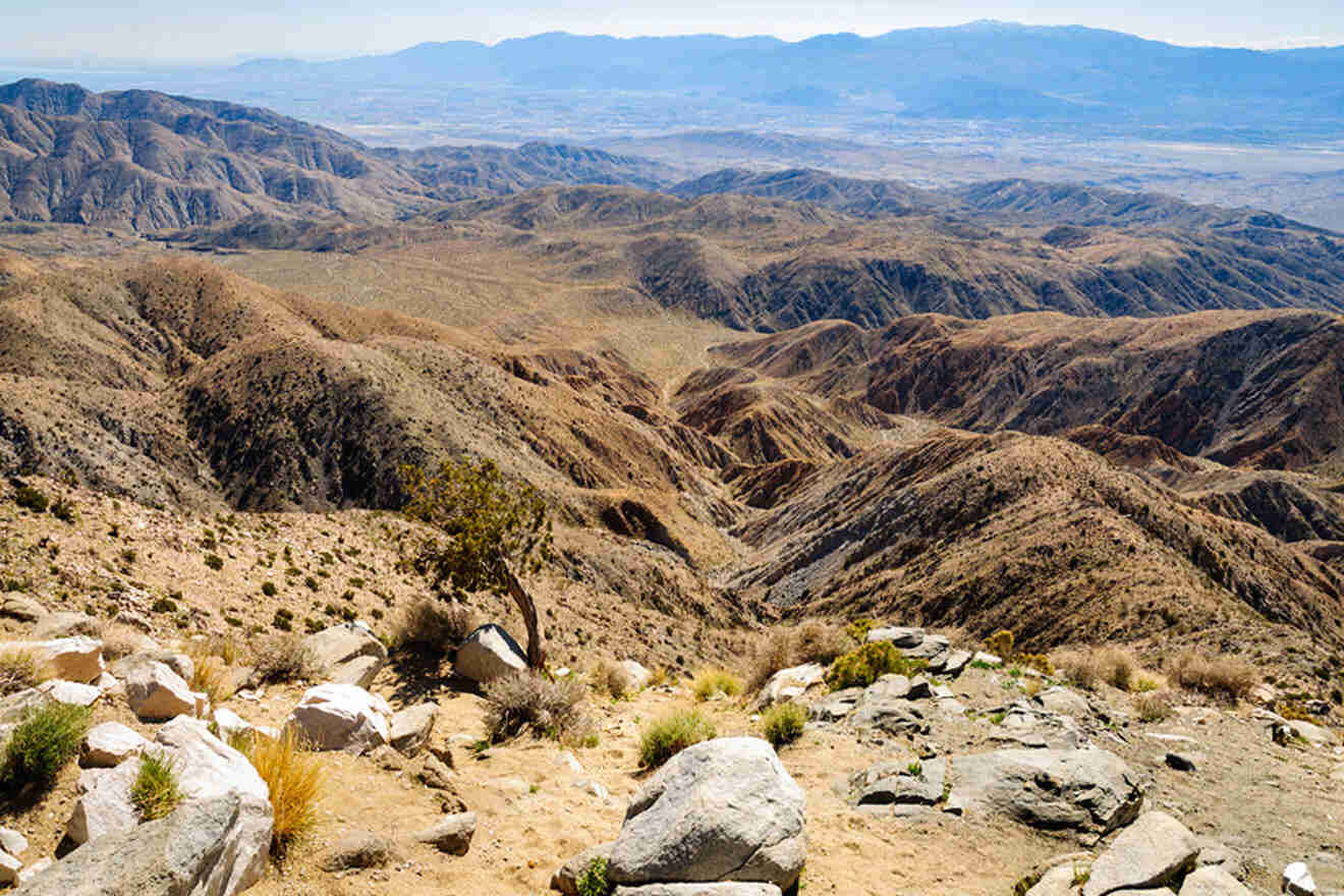 a view of the mountains from a high point of view