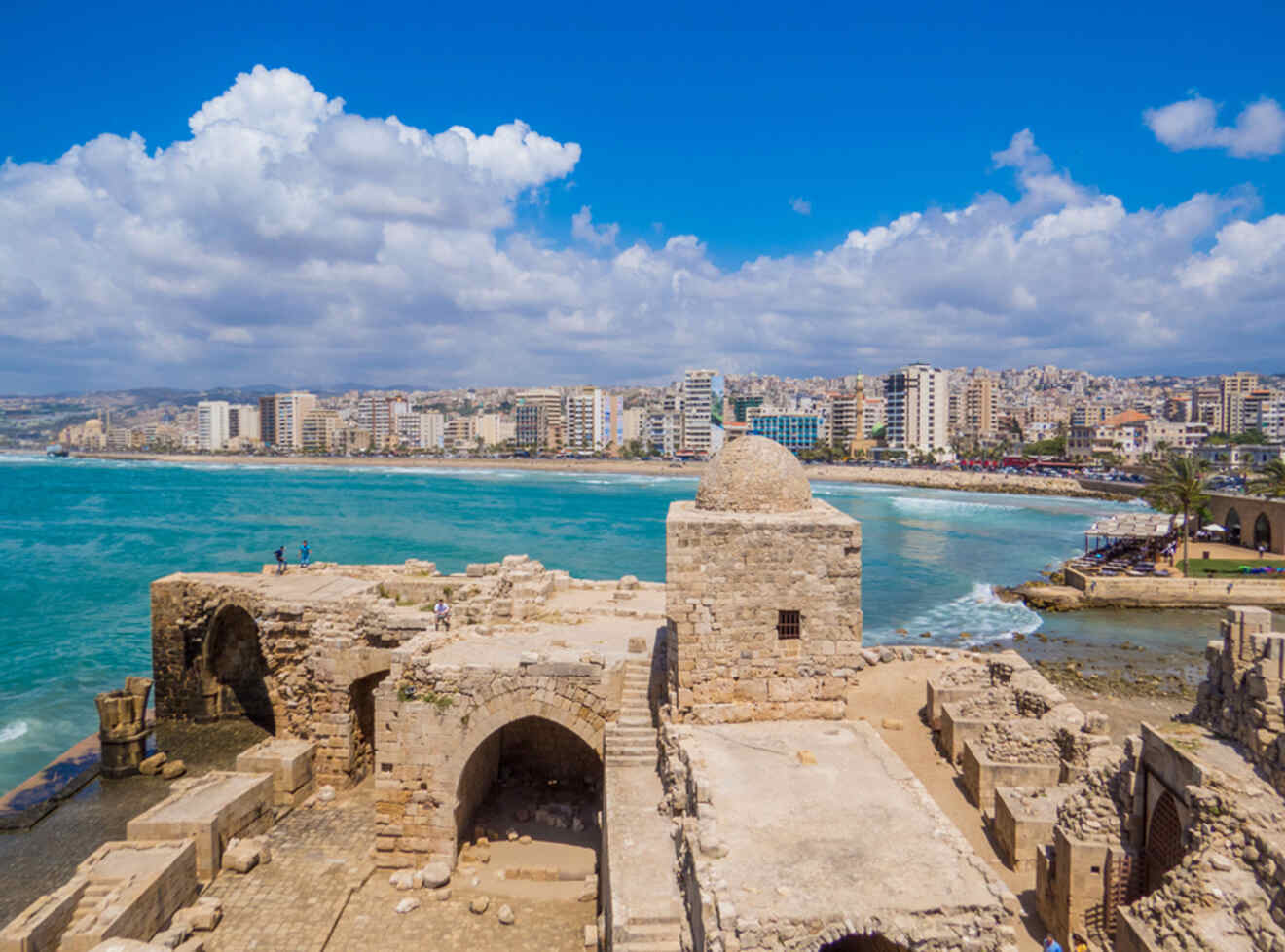 View of the Sidon Sea Castle