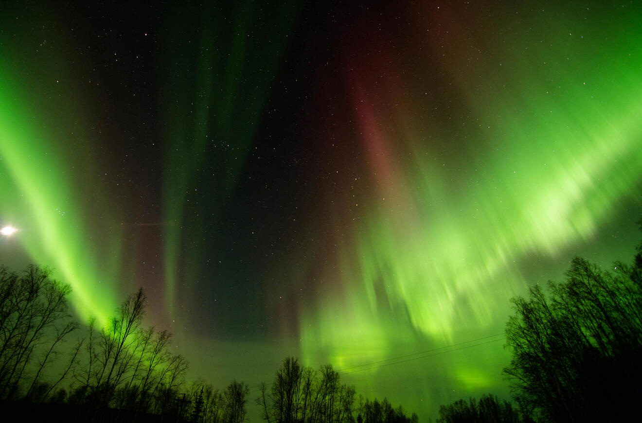 View of Aurora Borealis