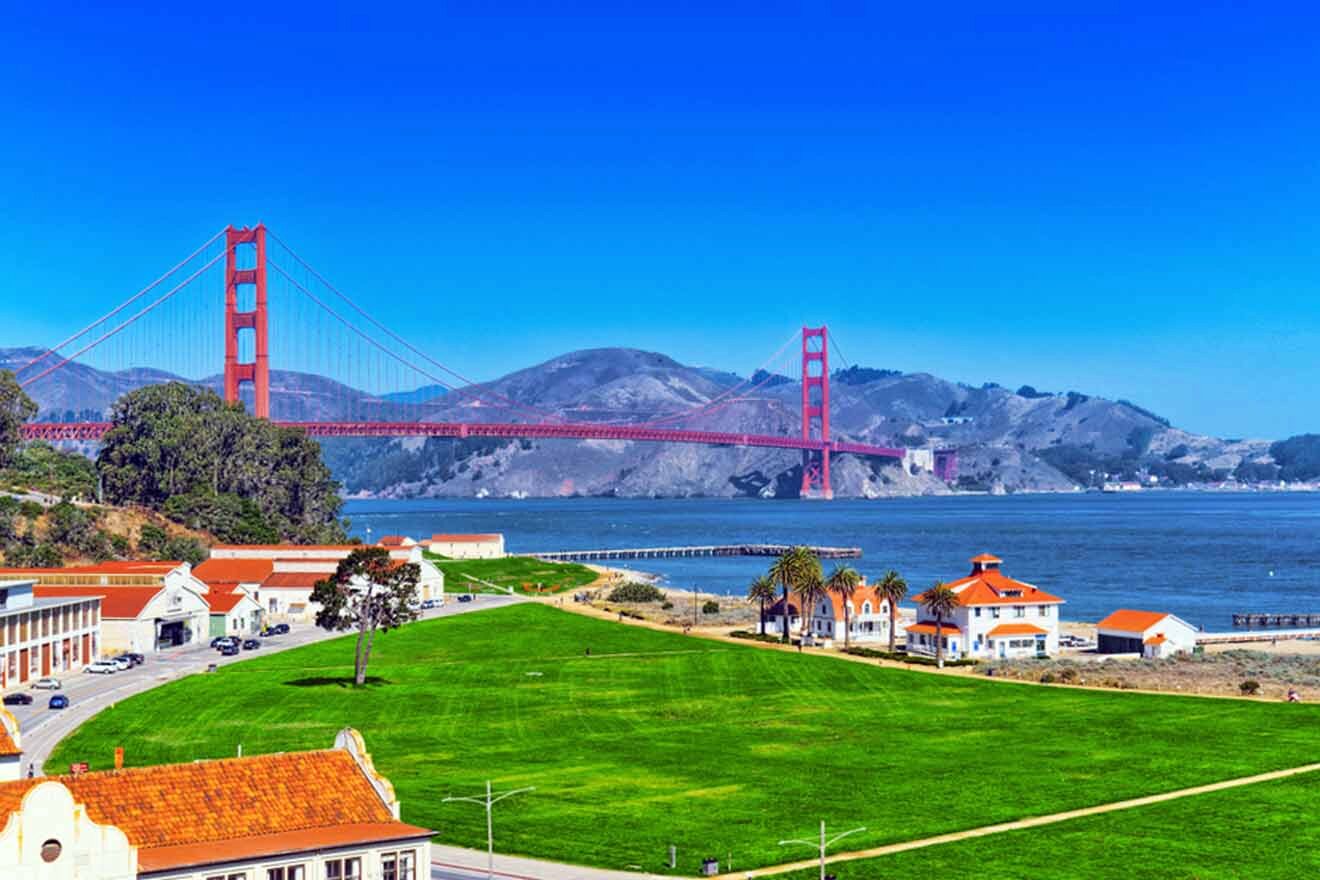 a scenic view of the golden gate bridge