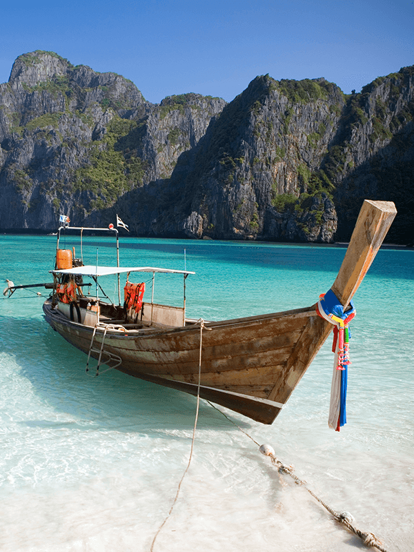 a canoe in water