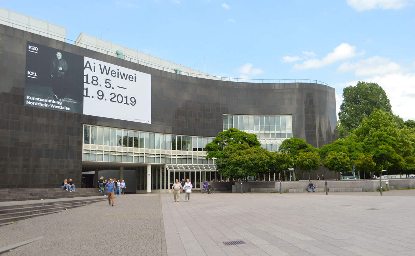 View of Kunstsammlung museum K20 exterior