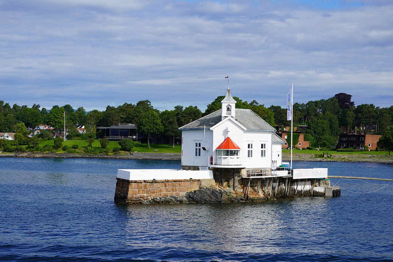 lighthouse in the sea