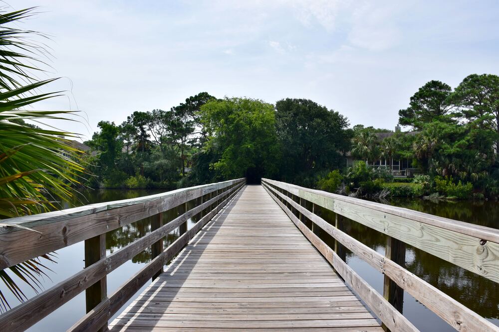 wooden bridge on Kiawah Island