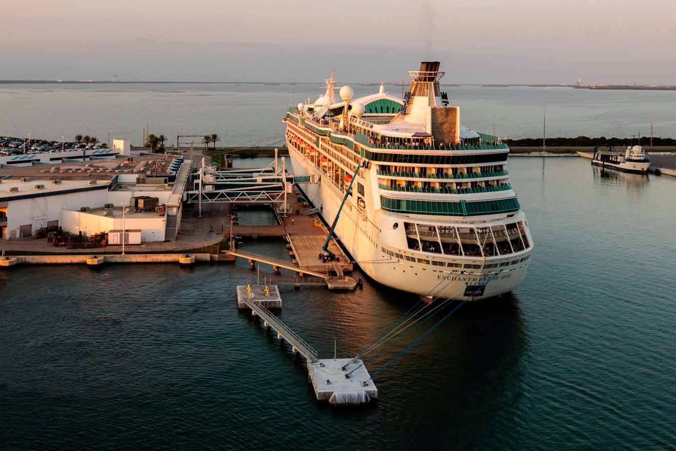 cruise ship in the port