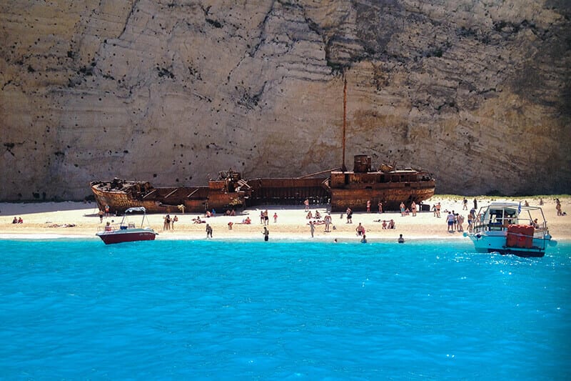 The Old Shipwreck on Navigo Beach, Greece