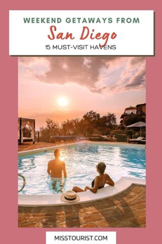 people in a swimming pool at sunset