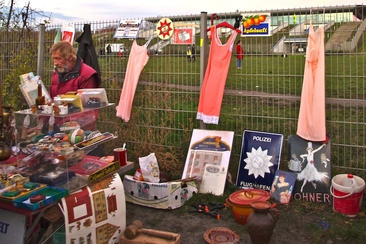 a market on side of road