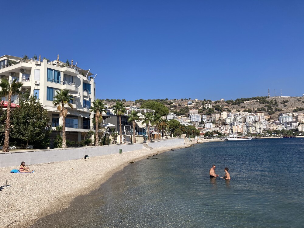 people enjoying beach in albania