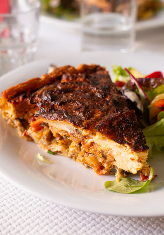 quiche Provencal on plate