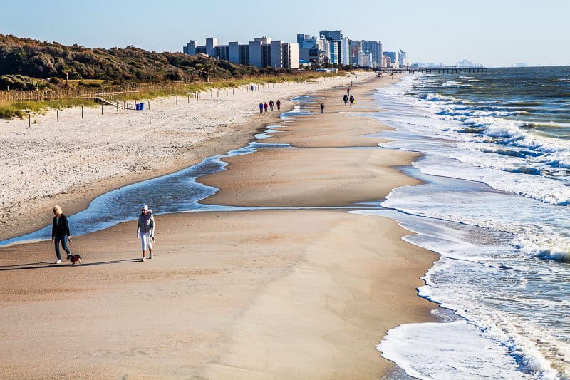 people walking myrtle beach